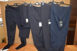 *5x Assorted Gent’s Navy Blue Trousers
