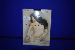 *Falke 1x Pair Shelina 12 Den Tights Ultra Transparent Shimmer Size: S Black RRP £11