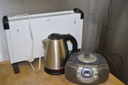 *Electric Heater, Kettle, and a Radio