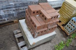 Pallet of 4 Paving Slabs 2ft²x2”, and ~40 Engineering Bricks