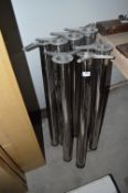 Seven Chrome Effect Legs 31”x2.5” diameter