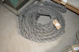 Length of Rope with Eyelet Ends