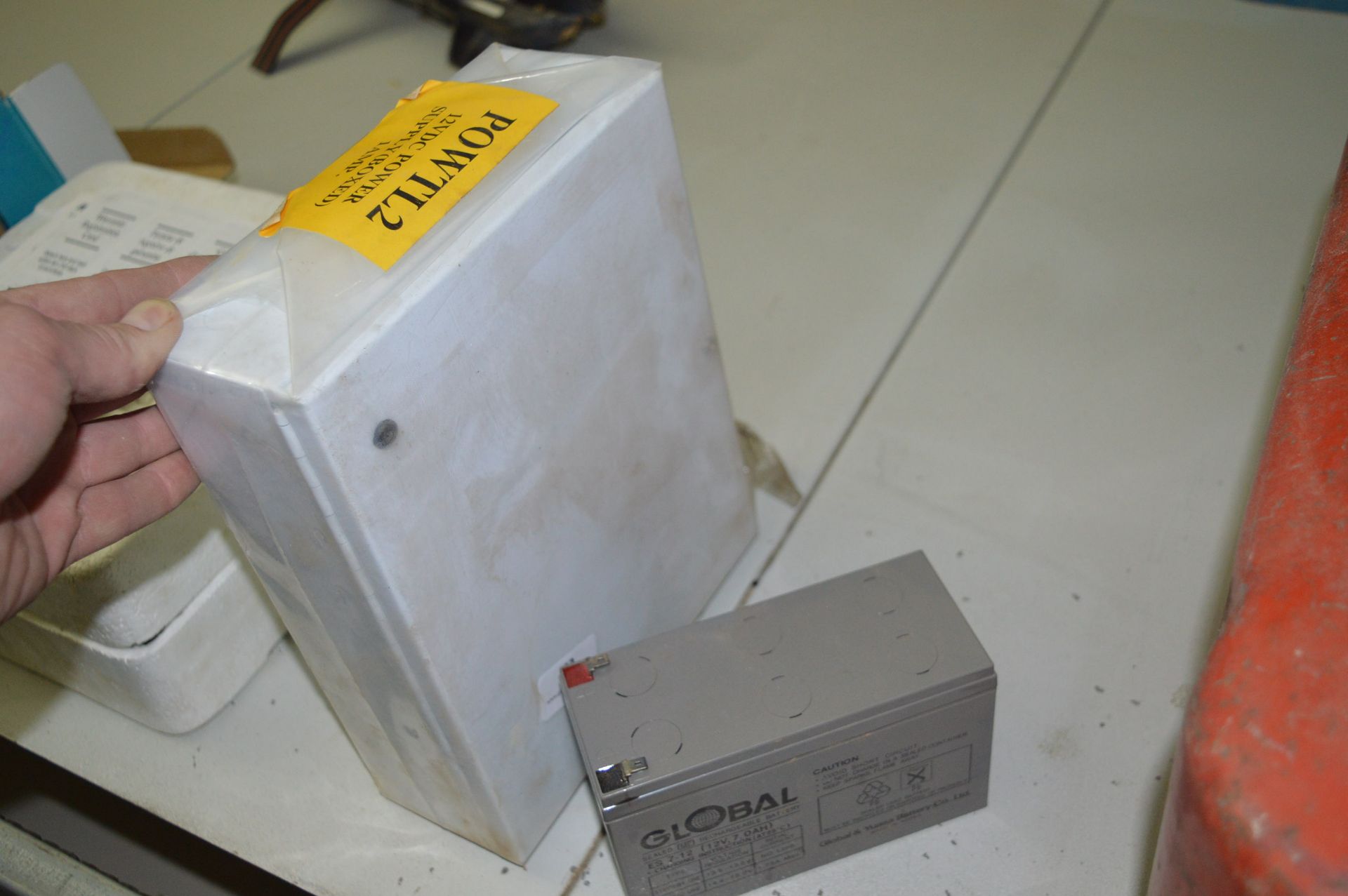 12v DC Power Supply Box and a Global 12v Battery