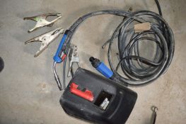 Welder Head Lead, Clamp, and a Face Shield