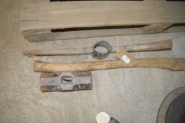 Pickaxe Head & Shaft, and a 14lb Sledgehammer Head