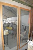 Two Wood Framed Mirrors: 35”x2m tall and 29”x2m tall