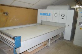 *Burkle Twin Pattern/Bed Vinyl Press with Control Unit, and Deioniser ~10m long ~3m wide