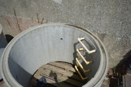 Manhole Entrance with Steps (internal diameter ~4ft wide, ~1m high, top ~53”), and 12 Manhole