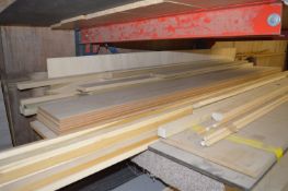 Contents of Shelf to Include Various Timber and MDF Offcuts