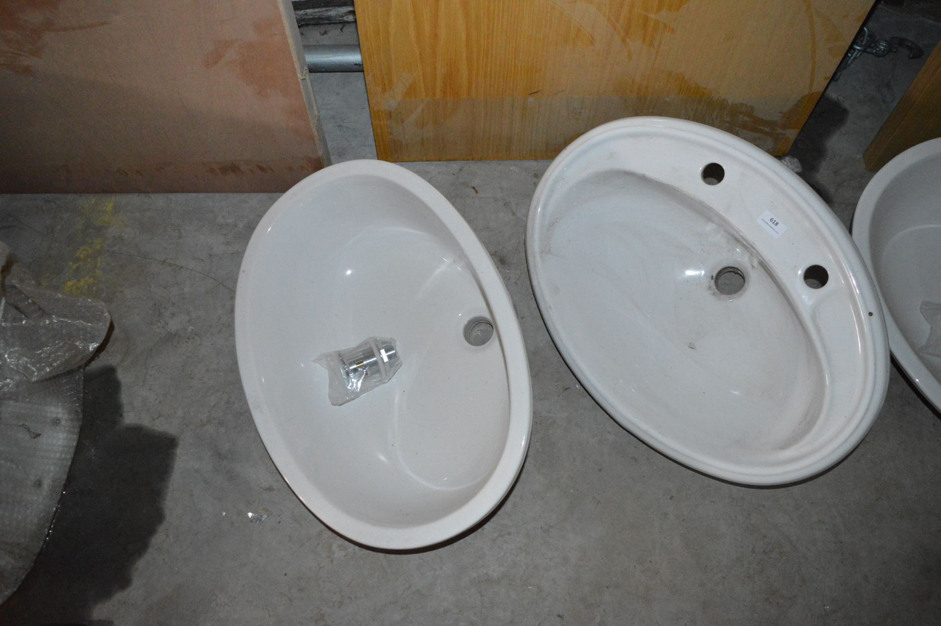 Two Semi Round Sinks