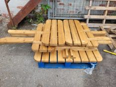 *Outdoor Table and Four Bench Set (no screws)