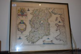 *Reproduction John Bartholomew & Son Map of Ireland 1635