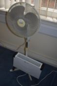 *16” Pedestal Fan and a Convector Heater