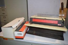Comb Binding Machine and Quantity of Combs