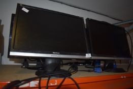 *Two ViewSonic, One Hp, and One Asus Computer Monitors