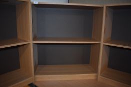 *Two Tier Bookshelf in Light Oak Finish