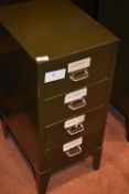 *Green Four Drawer Filing Unit