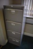 *Bisley Four Drawer Foolscap Filing Cabinet in Grey