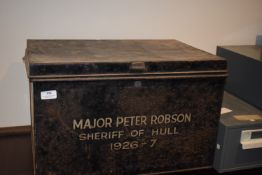 *Deed Box Major Peter Robson Sheriff of Hull 1926-27