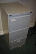 *Bisley Three Drawer Foolscap Filing Cabinet in Grey