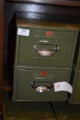 *Two Veteran Series Green Metal Kardex Cabinets