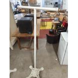 * heavy cast iron single base clothes rail. 620w x 1550h