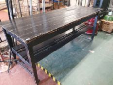 * Large vintage wooden bench - 2350w x 920d x 950h