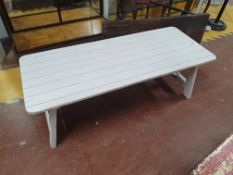 * folding low level table - 1340x 550d x 480h