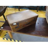 * Vintage leather suitcase