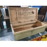 * Interesting wooden crate - 870w x 380d x 250h