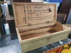 * Interesting wooden crate - 870w x 380d x 250h
