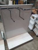 * double sided clothes rail pontoon - 1050w x 1000d x 1400h