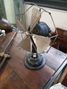 * Vintage metal desk fan