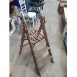 * vintage folding step ladder