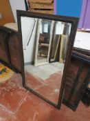 * Antique mirror with carved detail - 690w x 1100d