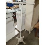 * heavy cast iron single base clothes rail. 620w x 1550h