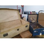 * 3 x vintage cases. Including vanity case in good condition with historical tags