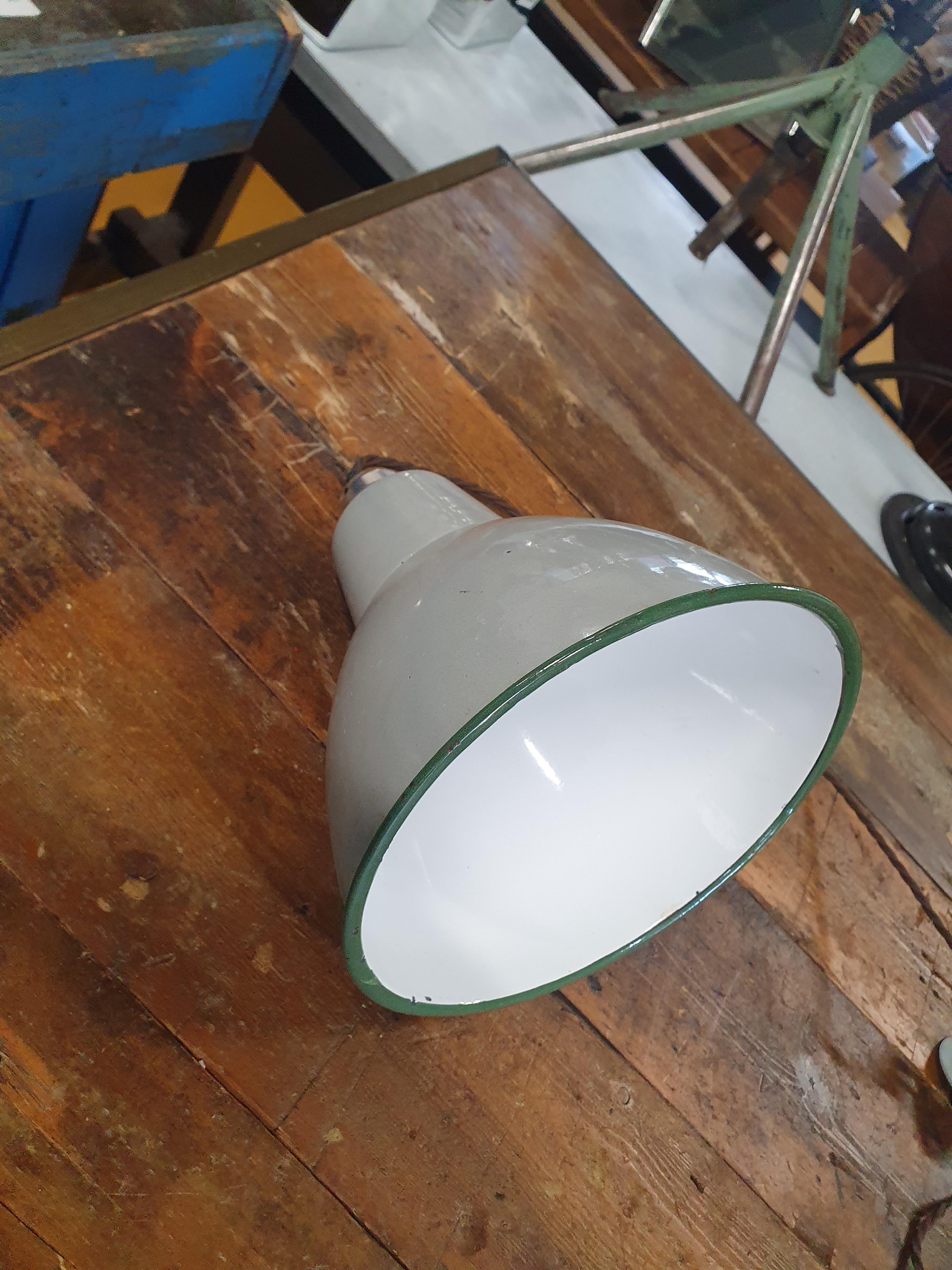 * small grey industrial light fitting - Image 2 of 2