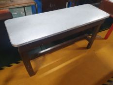 * solid bench - 1380w x 470d x 760h