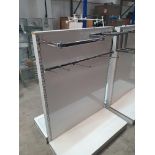 * double sided clothes rail pontoon - 1050w x 1000d x 1400h