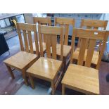 * 6 x soldid dining chairs