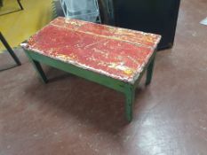 * Vintage painted table with nice patina - 910w x 500d x 600h