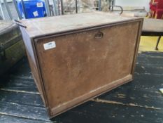 * vintage metal storage box