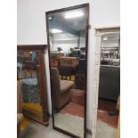 * Tall wooden framed mirror - 600w x 1830d