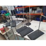 * quantity of cast base display stands