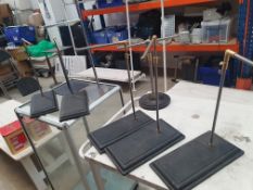 * quantity of cast base display stands