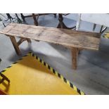 * Rustic bench - 1720w x 360d x 480h