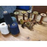 * quantity of vintage bobbins and thread