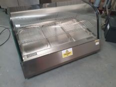 * Infernus counter top serve over heated unit with built in drawer