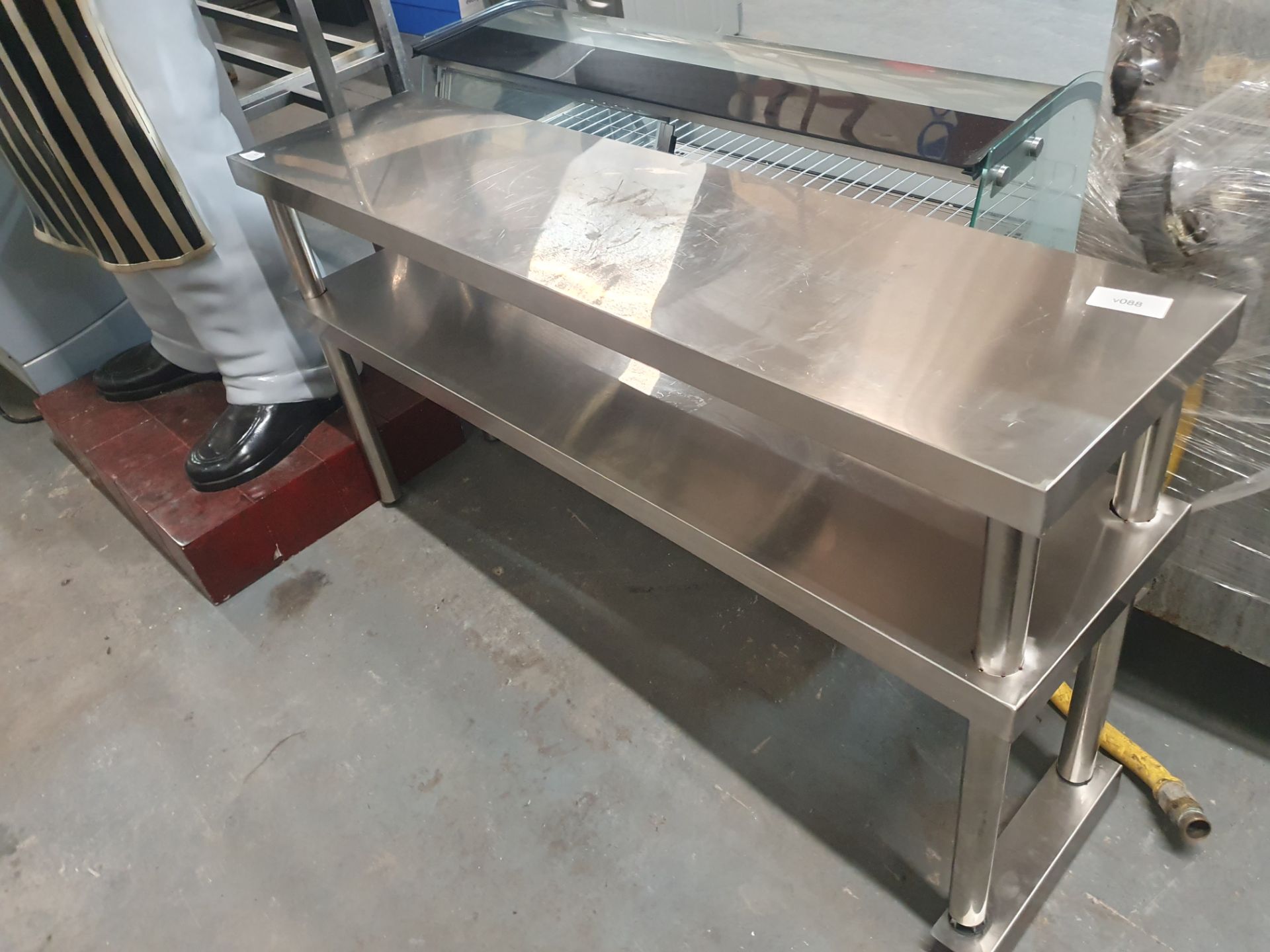 * S/S overshelf for S/S bench - 1200w x 300d x 650h